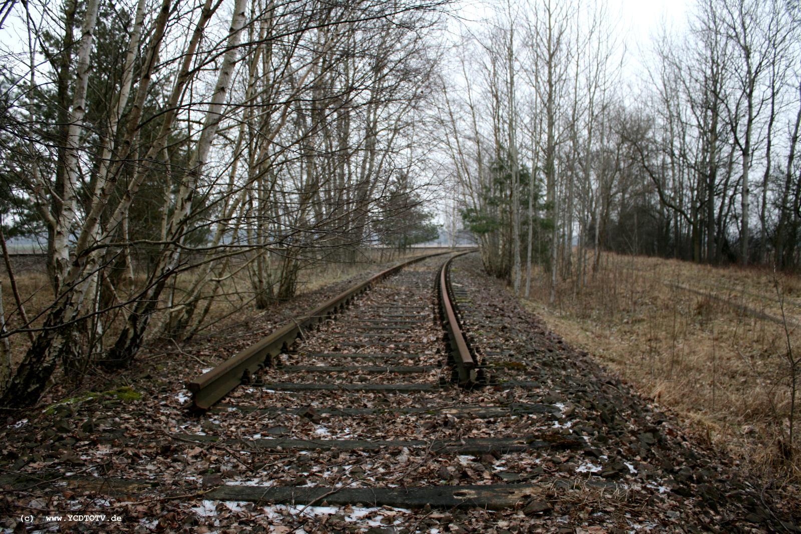 Strecke Stendal-Arneburg, 2011, weiter Richtung Arneburg, hier d�rfte keine Weiche gewesen sein 