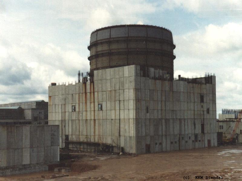 DDR Kernkraftwerk Stendal, Bilder Anfang der 90er Jahre, Reaktorgebäude A 