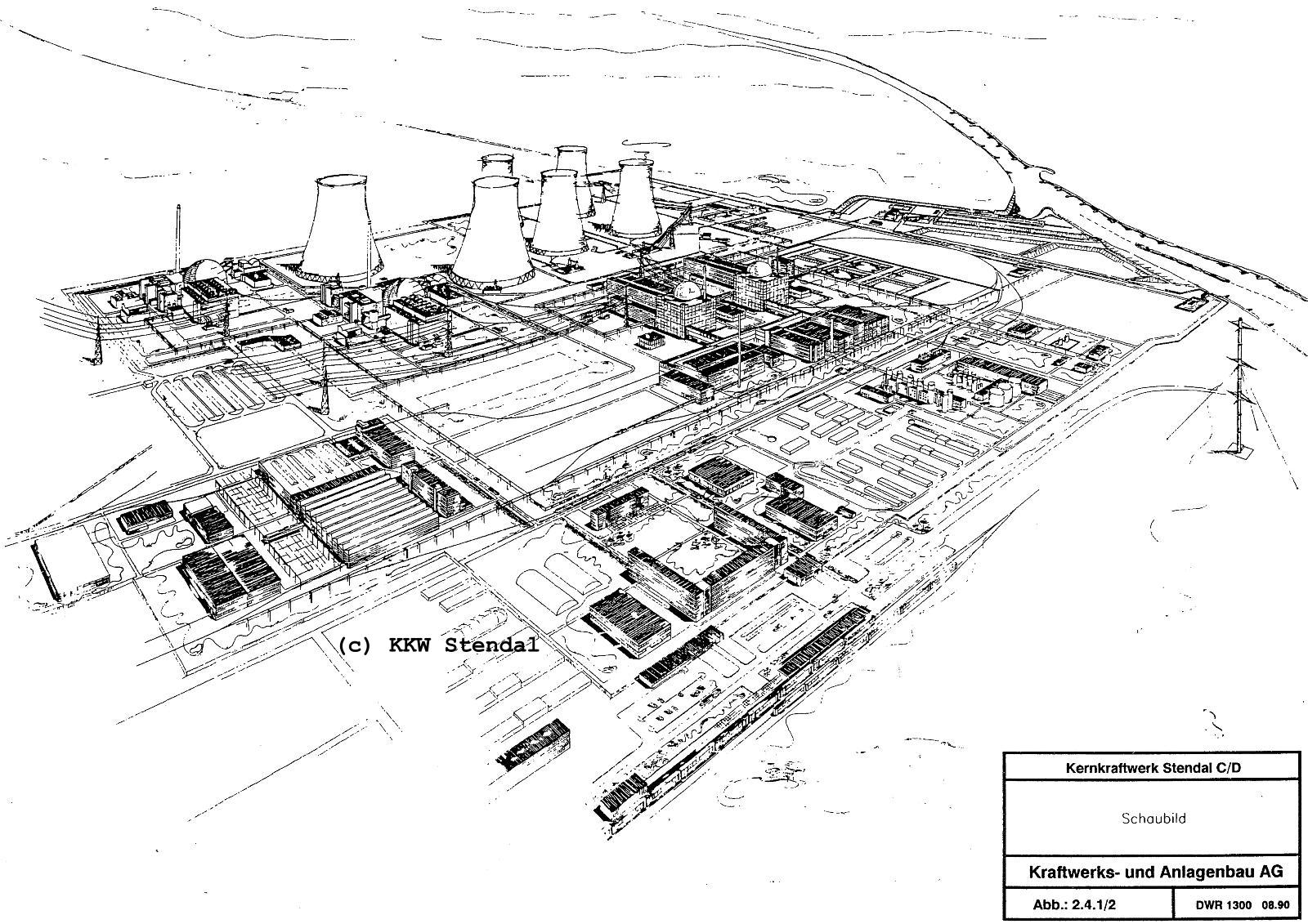  KKW Stendal GmbH, SIEMENS/KWU Reaktor, Planung 1990 