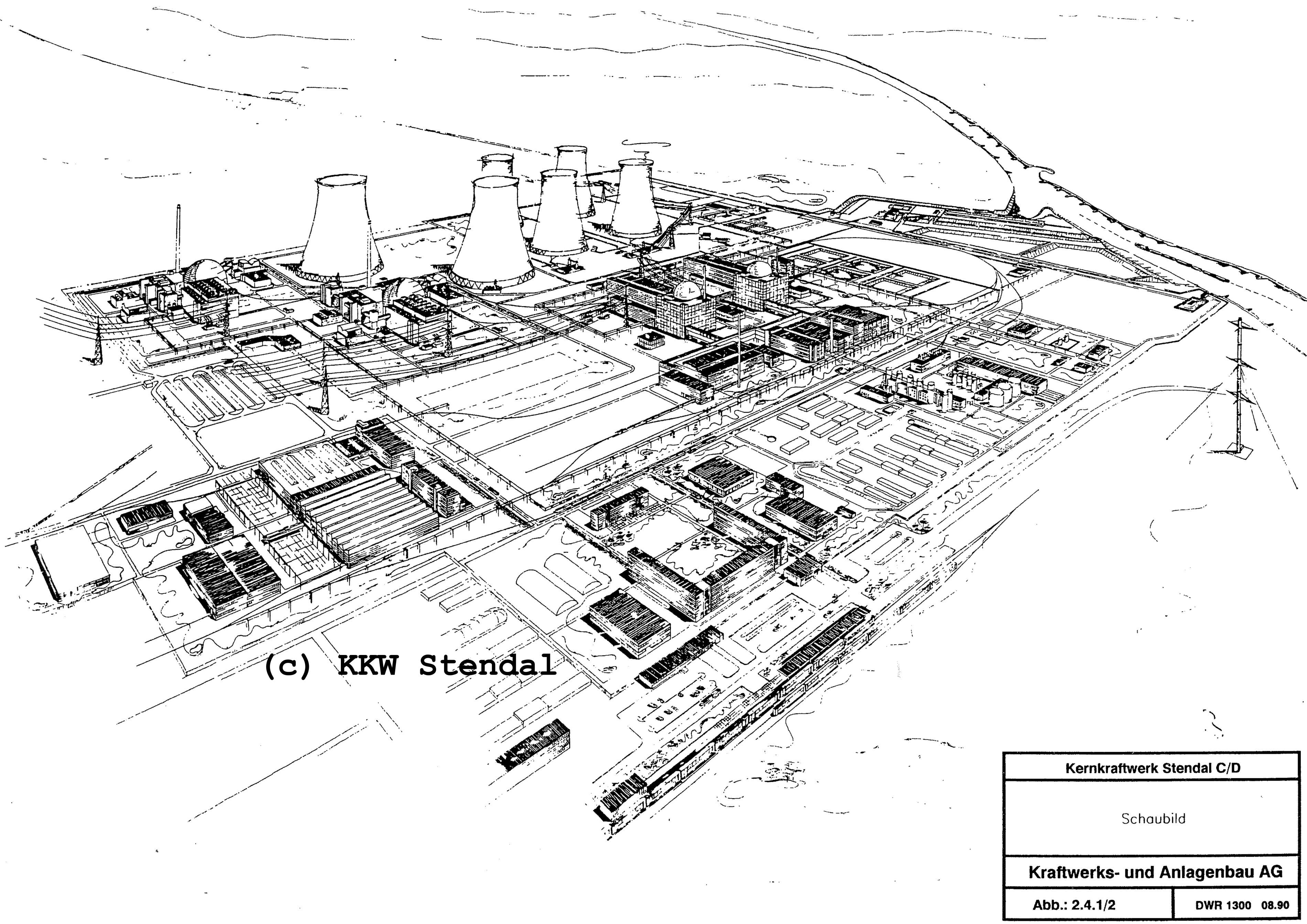  KKW Stendal, SIEMENS/KWU-Endausbau mit 4600 MW