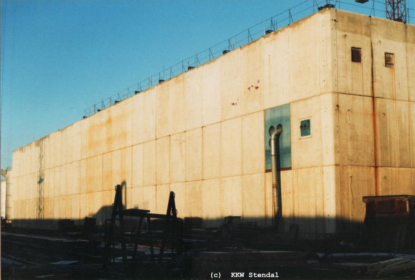  KKW Stendal, Baustelle 1990, SWA Spezielle Wasseraufbereitung, Südostbereich 