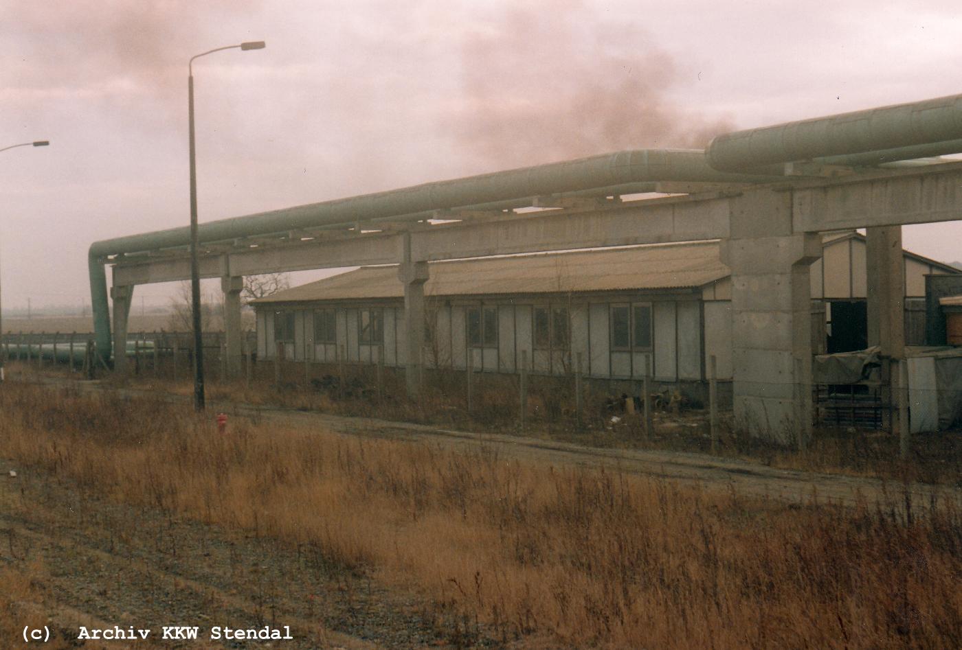  DDR KKW Stendal, Baustelle 1991, Rckbau,  