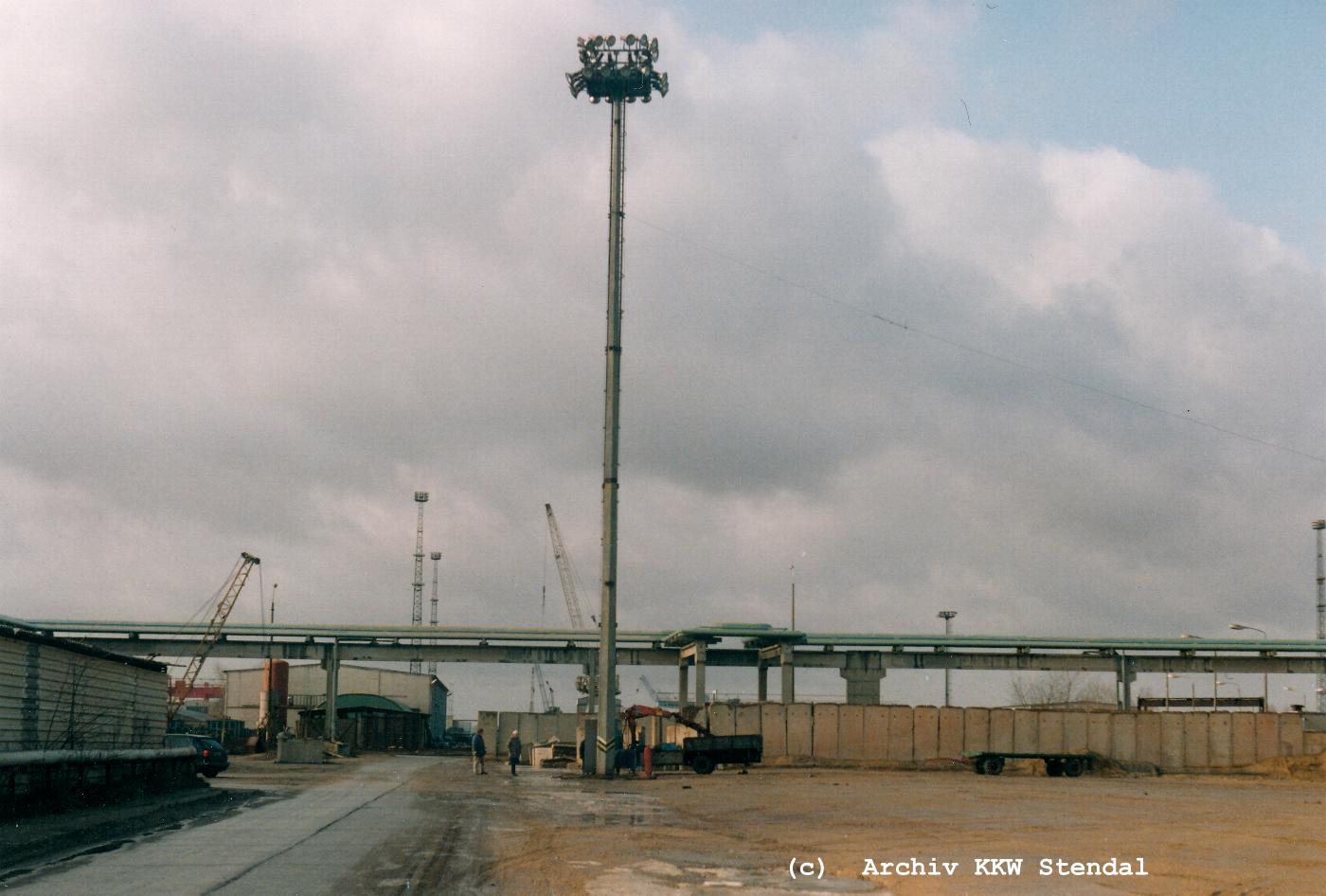  DDR KKW Stendal, Baustelle 1991, Rckbau,  